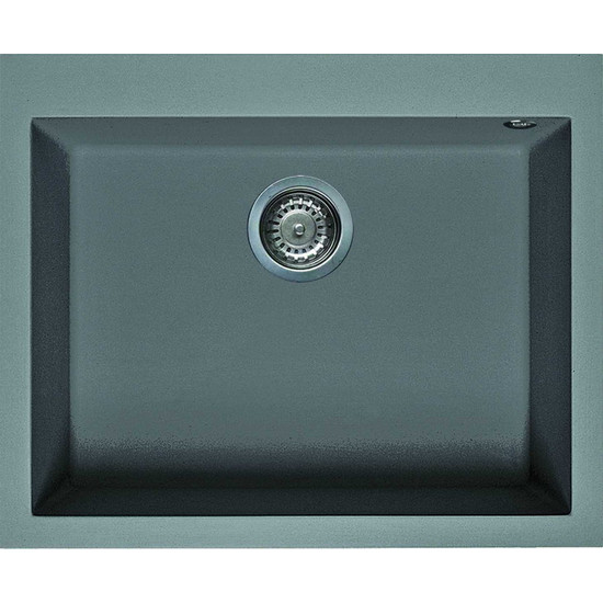Elleci Quadra 110 gránit mosogató M73 Titanium 590x480mm
