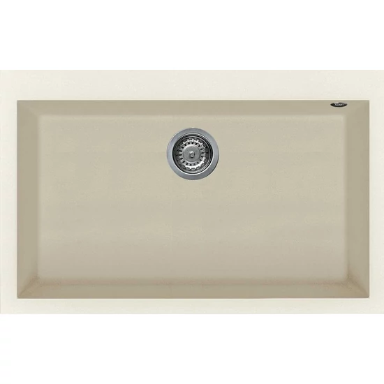 Elleci Quadra 130 gránit mosogató G62 Bianco Antico 770x480mm