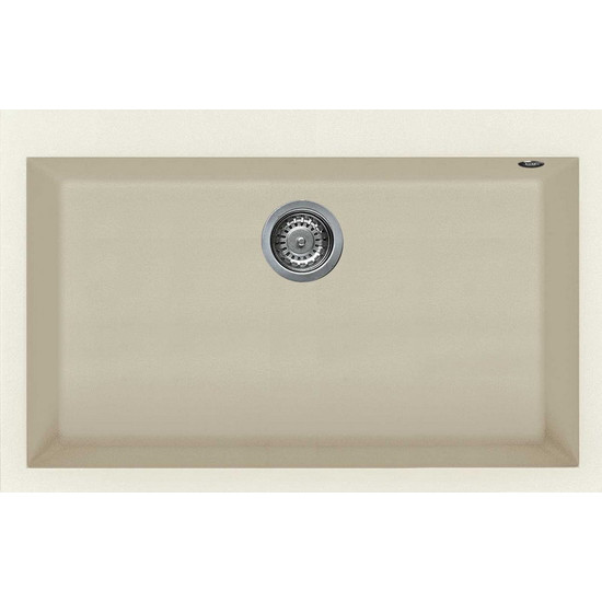 Elleci Quadra 130 gránit mosogató G62 Bianco Antico 770x480mm Elleci Quadra 130 gránit mosogató G62 Bianco Antico 770x480mm