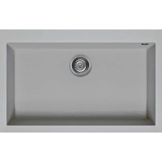 Elleci Quadra 130 gránit mosogató M79 Aluminium 770x480mm