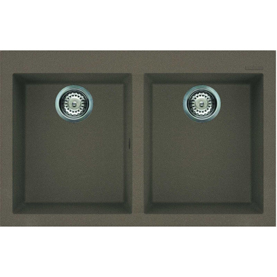 Elleci Quadra 350 gránit mosogató G43 Tortora 760x480mm Elleci Quadra 350 gránit mosogató G43 Tortora 760x480mm