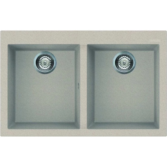 Elleci Quadra 350 gránit mosogató G51 Avena 760x480mm