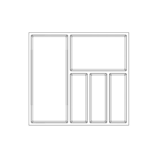 Evőeszköztartó SKY ANTARO 500/60 (516x474mm) fehér Evőeszköztartó SKY ANTARO 500/60 (516x474mm) fehér