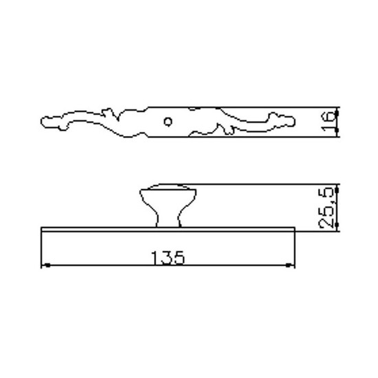 Fogantyú 1546-137 ZN29 Antik ezüst