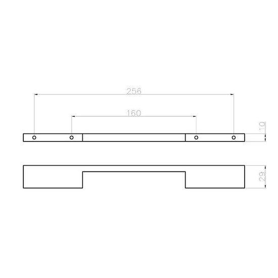 Fogantyú 2110-284 ZN1 160-256 Króm