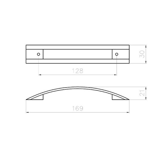 Fogantyú 2113-168 ZN1 128mm Króm