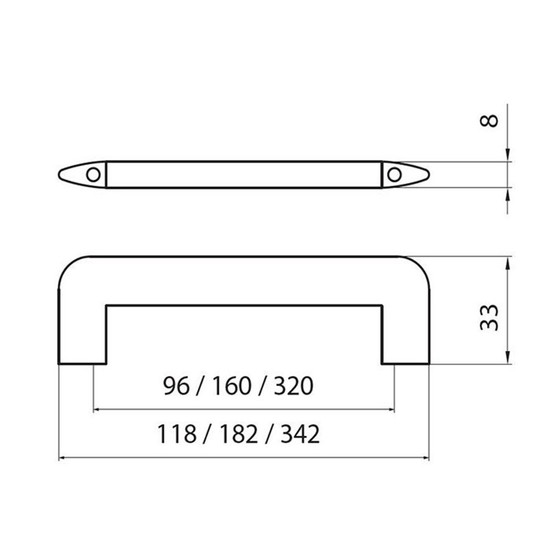 Fogantyú 2182-342 ZN1 KRÓM FÉM 320