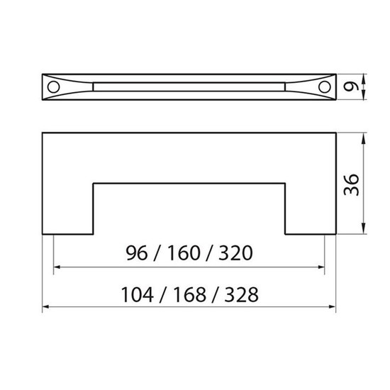 Fogantyú 2183-104 ZN1 KRÓM FÉM 96