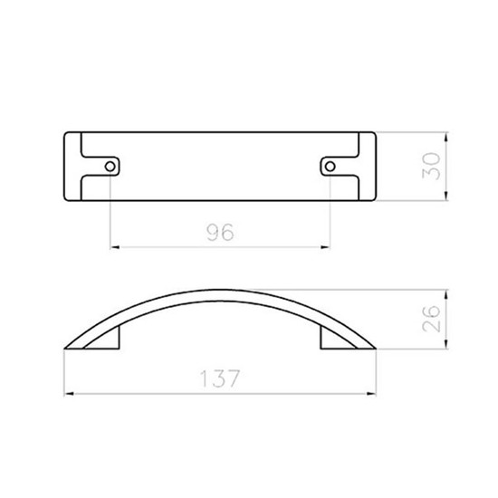 Fogantyú 2184-137 ZN1GH2 96 Króm-Fekete