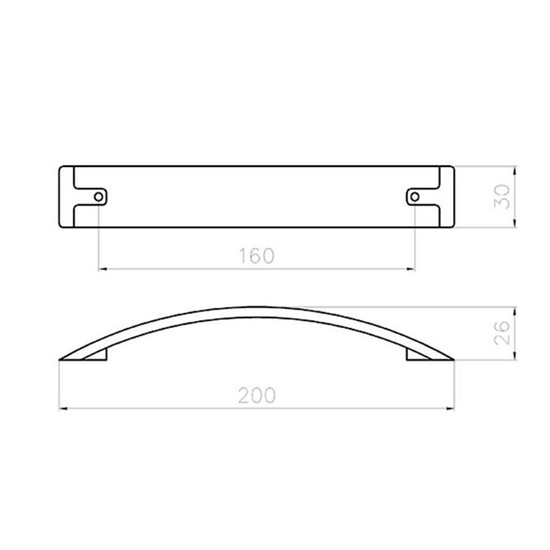 Fogantyú 2184-200 ZN21GH1 NIKKEL-FEHÉR FÉM-MÜANYAG 160 Fogantyú 2184-200 ZN21GH1 NIKKEL-FEHÉR FÉM-MÜANYAG 160