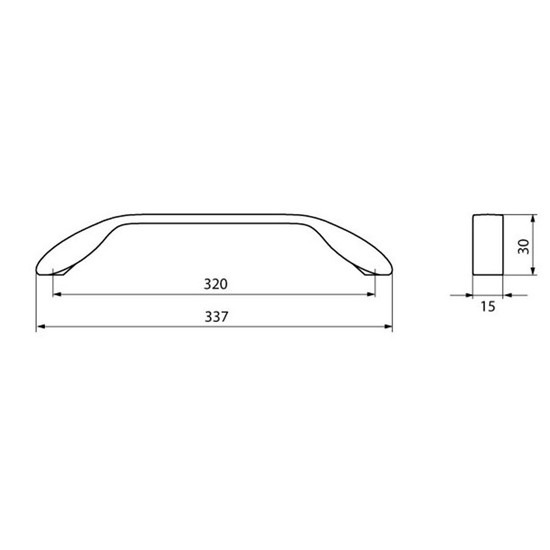 Fogantyú 2266-337ZN1 320mm Króm