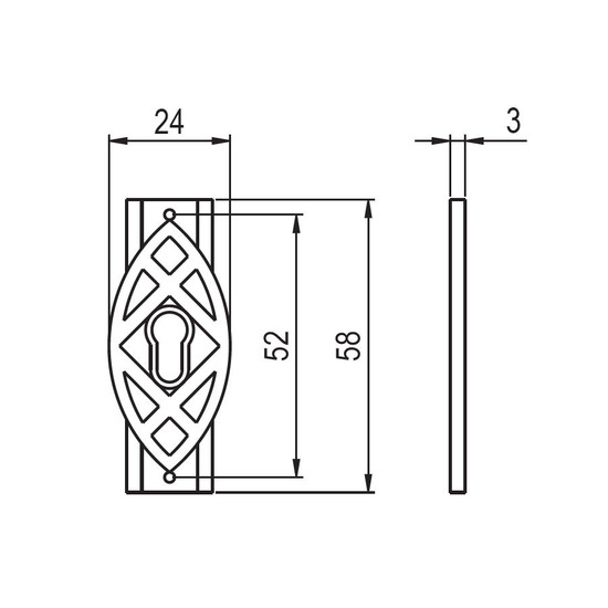 Fogantyú 518-000 ANTIKOLT BRONZ FÉM 24X58 Fogantyú 518-000 ANTIKOLT BRONZ FÉM 24X58