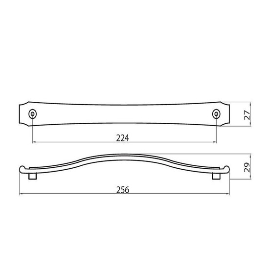 Fogantyú 628-224 224mm Antik firenze