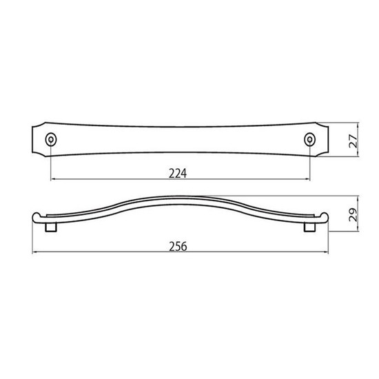 Fogantyú 628-224 NIKKEL FÉM 224