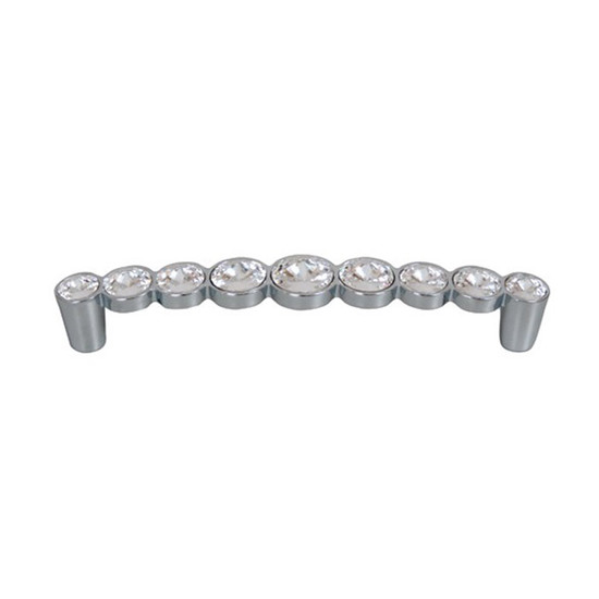 Fogantyú 633.128.KR02 128 Swarovski kristály-Króm