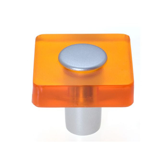 Fogantyú 8118-30 Átm.:30mm Narancs Áttetsző-Alumínium Műanyag