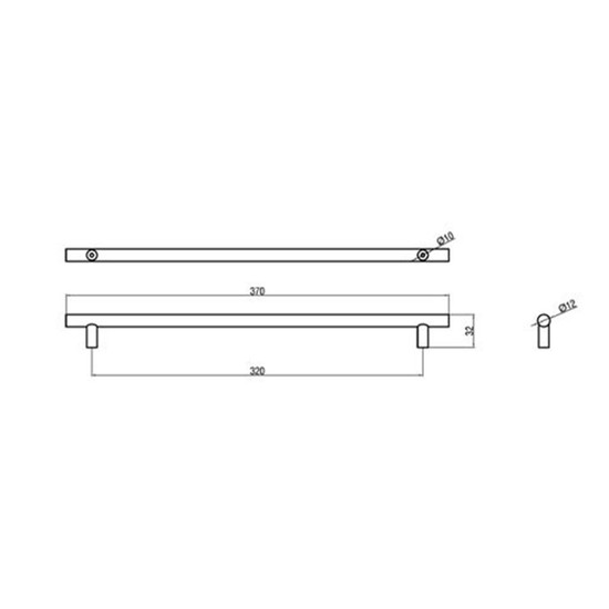 Fogantyú A001-320-370 320 Aluminium