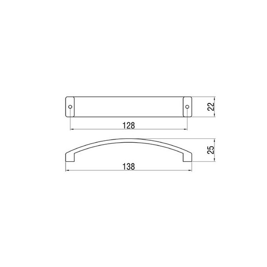 Fogantyú C303C-11-128 Galvanizált nikkel