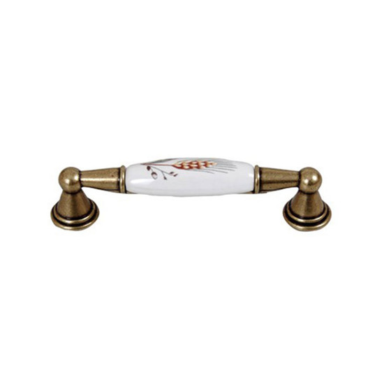 Fogantyú E051-96 Antik bronz-búzakalász porcelán