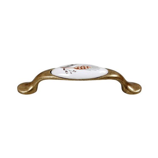 Fogantyú E052-96 Antik bronz-búzakalász porcelán