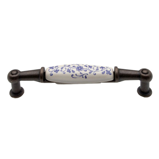 Fogantyú M01-01-90-B1G 96 C bronz-kék motívum porcelán Fogantyú M01-01-90-B1G 96 C bronz-kék motívum porcelán