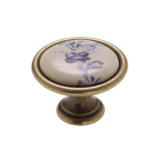 Fogantyú P07-01-25-04-D34 Bronz-Kék porcelán