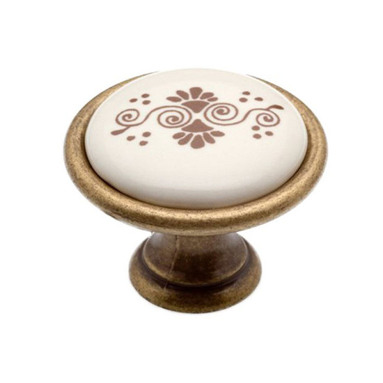 Fogantyú P07-01-B1-D1G Antik firenze-barna motívum porcelán Fogantyú P07-01-B1-D1G Antik firenze-barna motívum porcelán