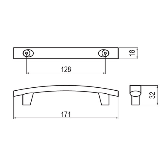 Fogantyú RF 102-128 128 Nikkel