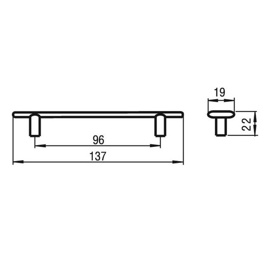 Fogantyú RF 1053-140 kés 96 Antik ezüst