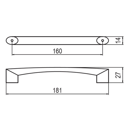 Fogantyú RF 145-160 160 Nikkel