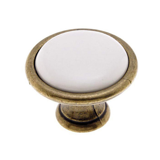 Fogantyú RF 1700-29 Antik bronz-fehér porcelán