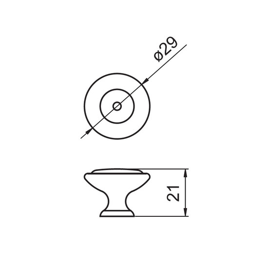 Fogantyú RF 1700-29 Antik bronz-tört porcelán