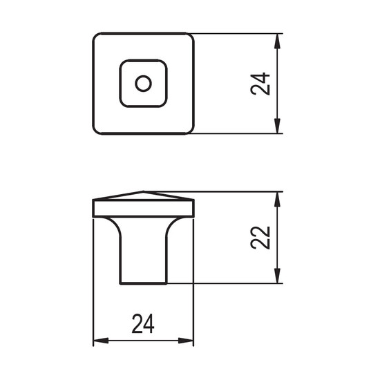 Fogantyú RF 226-24 24 Antikolt bronz