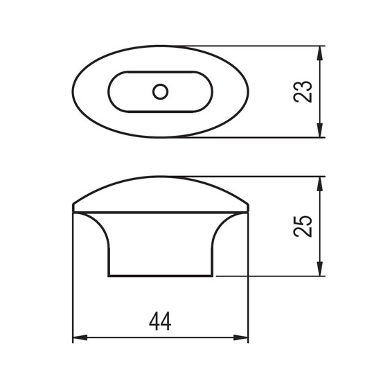 Fogantyú RF 503-000 45x23 Antikolt ezüst