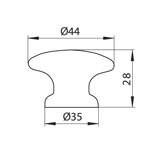 Fogantyú S 87-44 Pácolt Tölgy Fa Gomb