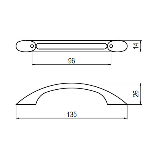 Fogantyú T254-96 Antikolt