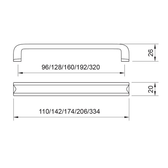 Fogantyú WMN787.096.00C7 ANTIK ÓN FÉM 096