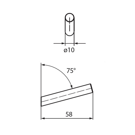 Fogas akasztó 2235F-N1V3S 3db/csomag Acél