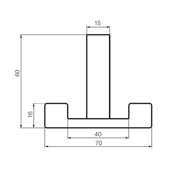Fogas akasztó 2325-ZN21-31 Nikkel