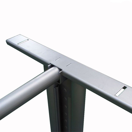 Irodabútor átkötő elem csöves 1800mm RAL9006 Alumínium