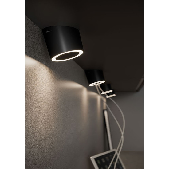 LED VILÁGÍTÁS UNIKA 4.5W 2700-4000K 24V DC D=75mm FEKETE