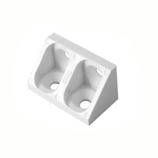 Polcrögzítő 10x10x30mm fehér/krém
