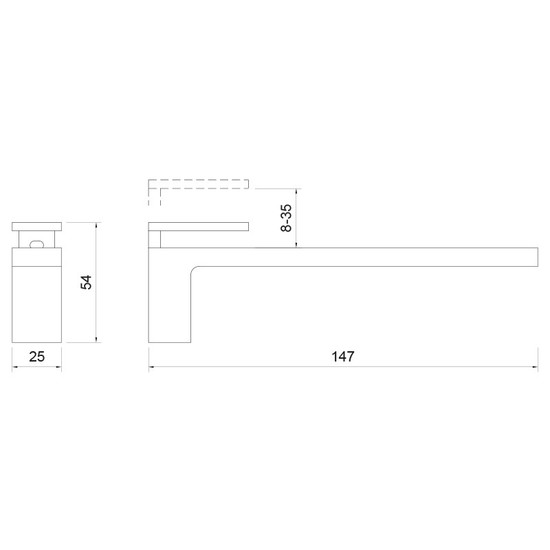Polctartó ART RM30B állítható 25x54x147 mm Antracit szürke Polctartó ART RM30B állítható 25x54x147 mm Antracit szürke