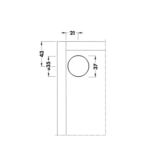 Szekrény függesztő 810 takarósapka Nikkel