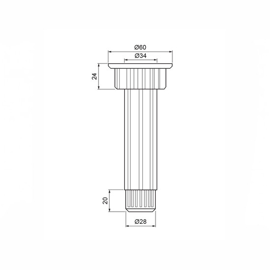 Szintezőláb 423 150mm Fekete állítható láb