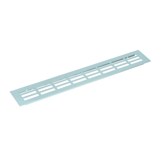 Szellőzőrács 150x600mm Alu elox