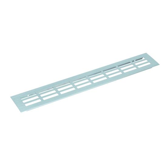 Szellőzőrács 150x500mm Alu elox