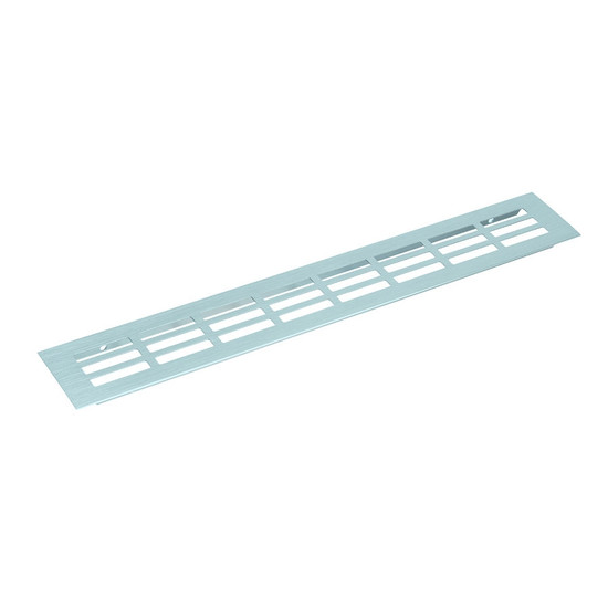 Szellőzőrács 80x400mm Alu elox