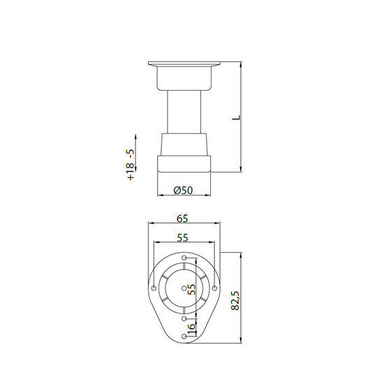 Szintezőláb 1031 A 100 Serie31 100mm fekete Szintezőláb 1031 A 100 Serie31 100mm fekete