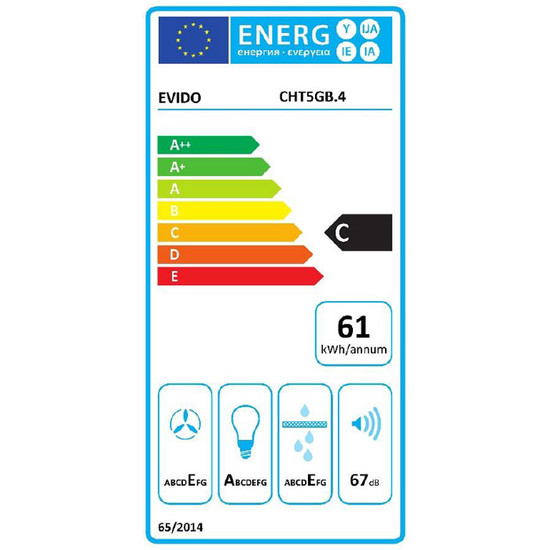Páraelszivó Evido Slimlux 50GB Fekete üveg előlappal Páraelszivó Evido Slimlux 50GB Fekete üveg előlappal